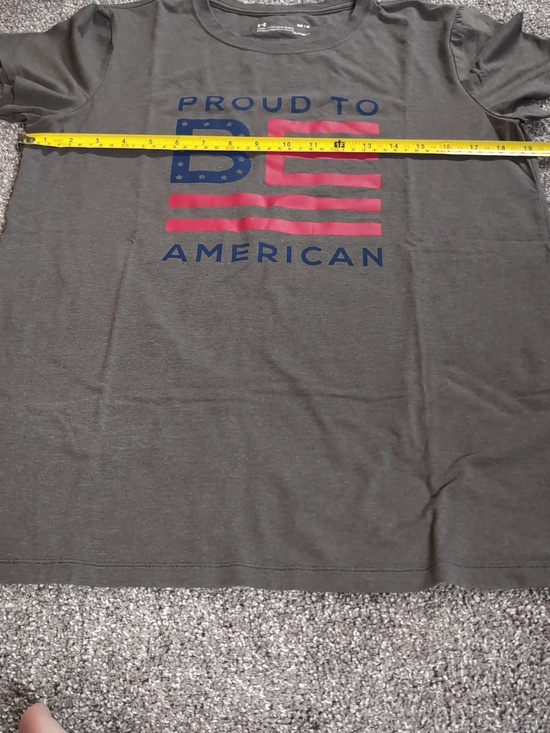 Under Armour Charcoal Gray 'Proud to Be American' Graphic Tee - Picture 8 of 9